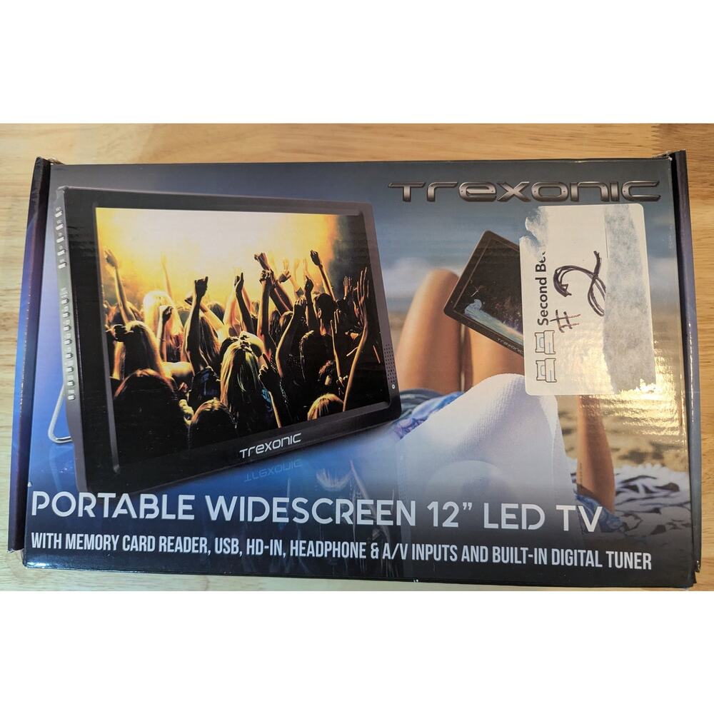 TREXONIC 12 LED Portable TV Monitor TR D12 HDMI USB Digital Tuner